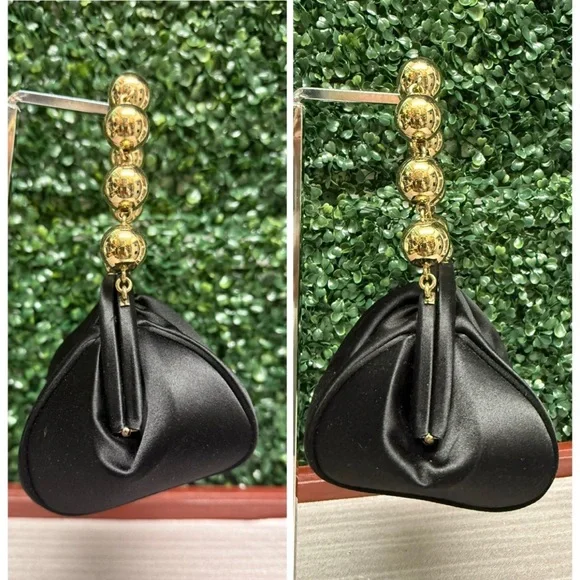 Tiffany & co. Bead Chain Bracelet Back Satin Mini Evening Bag - Picture 7 of 9